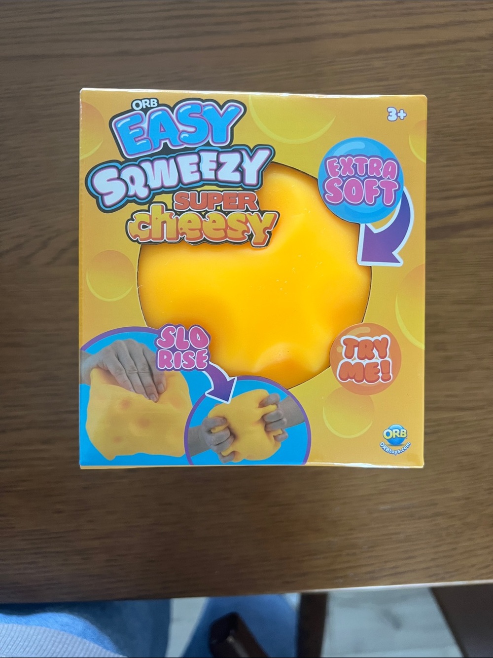 Authentic ORB Easy Squeezy Super Cheesy Soft Squishy cheese viral - Yellow